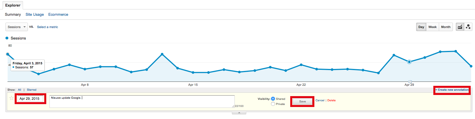Monkey Vision - 3 onmisbare tips voor meer bezoekers annotations-google-analytics