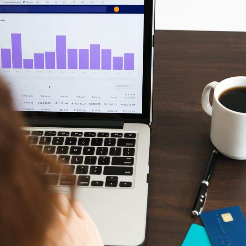 checking sales data 4460x4460