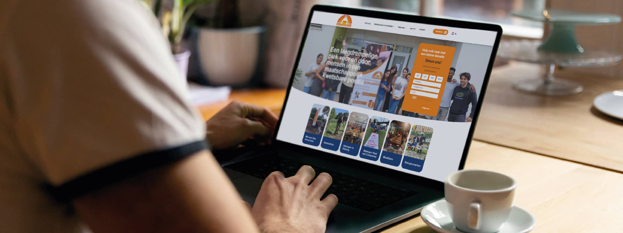 Banner website laten maken huis van compassie